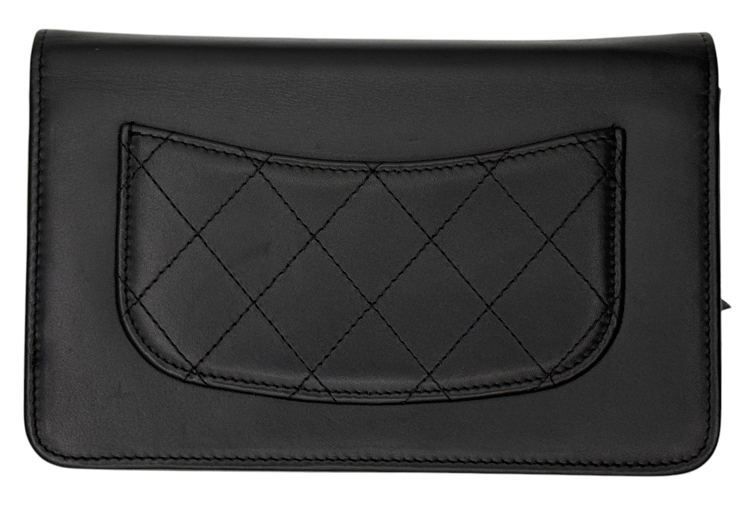 Chanel Black Calfskin Signe Wallet on Chain (WOC)