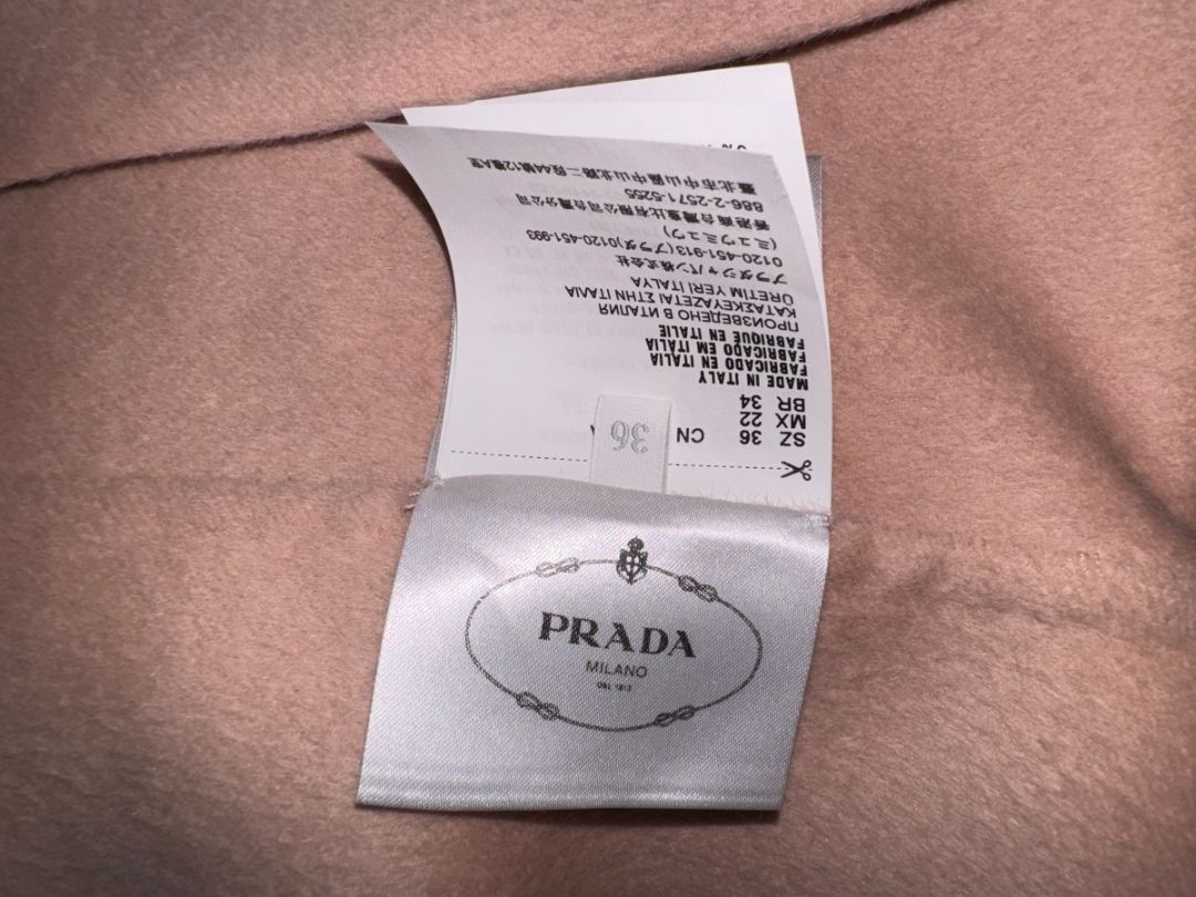 Prada Blush Pink Alpaca-Blend Cocoon Coat – Size IT 36