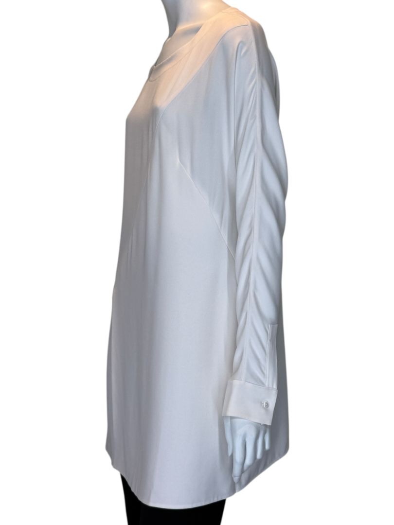Akris Ivory Mulberry Silk Tunic Top – Size 8