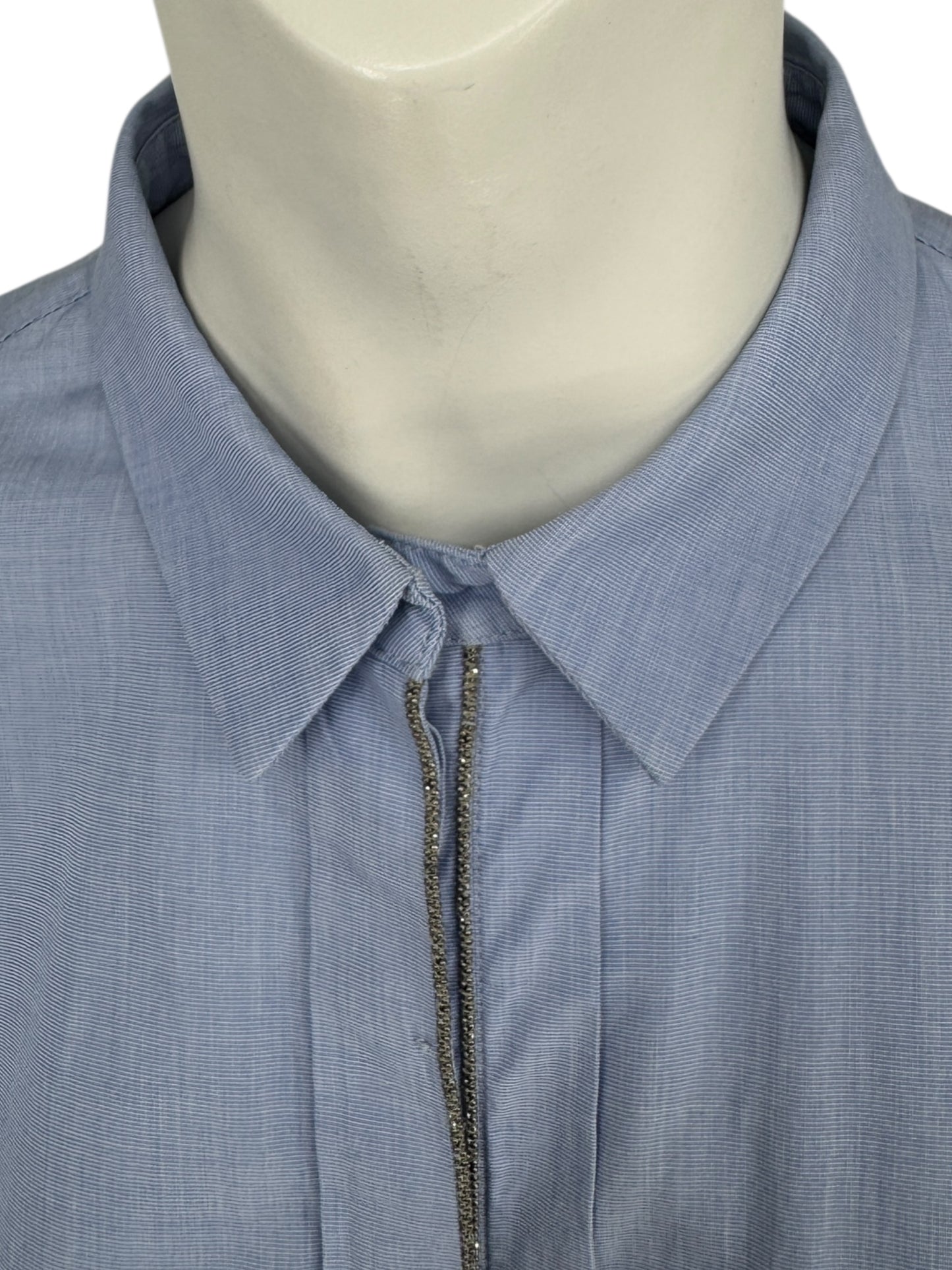 Brunello Cucinelli Light Blue Cotton Shirt – Size XL