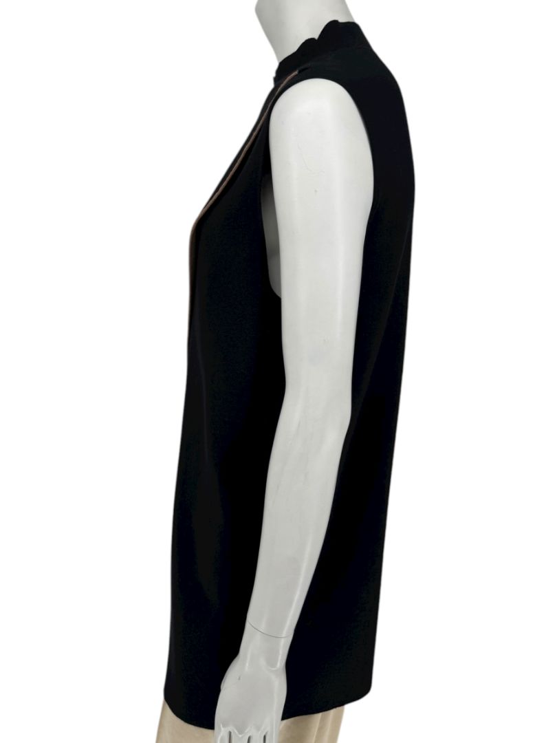 Lafayette 148 New York Women’s Black Sleeveless Knit Tunic - Medium