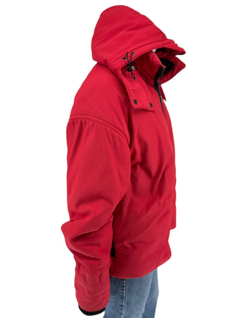 Chanel Red Hooded Puffer Technical Jacket – Size 42