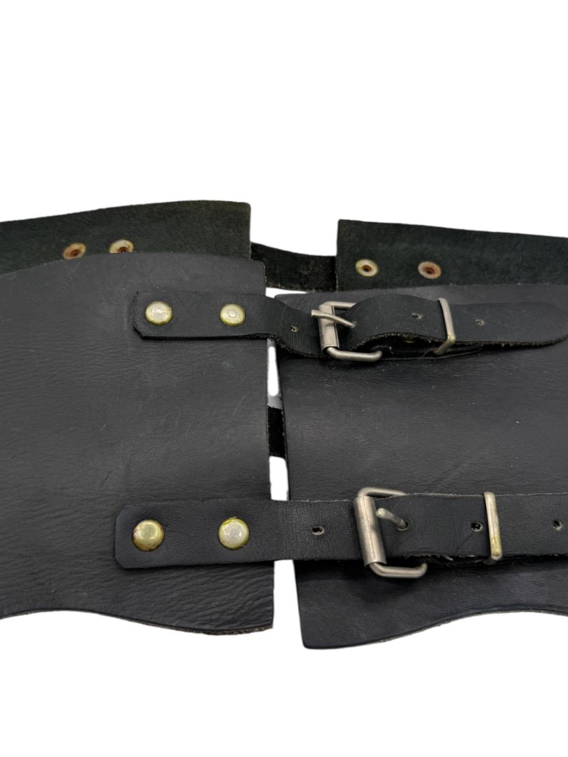 Unbranded Black Leather Corset-Style Belt – Great Preowned Condition