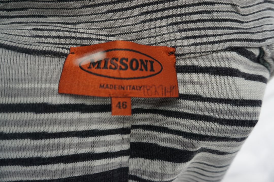 Missoni Black Patent Leather Trench Coat – Size 46