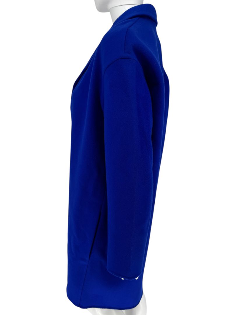 Akris Electric Blue Cashmere Coat - Size 6