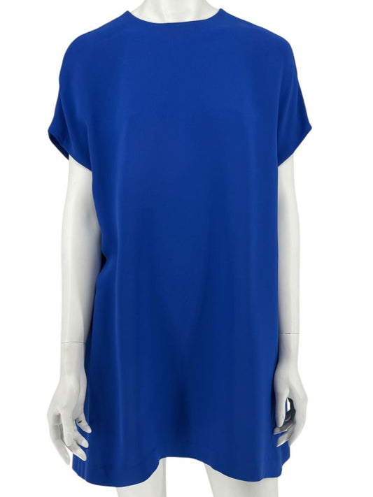 LISA PERRY for Barneys New York Blue A-Line Silk Mini Dress – Size Small