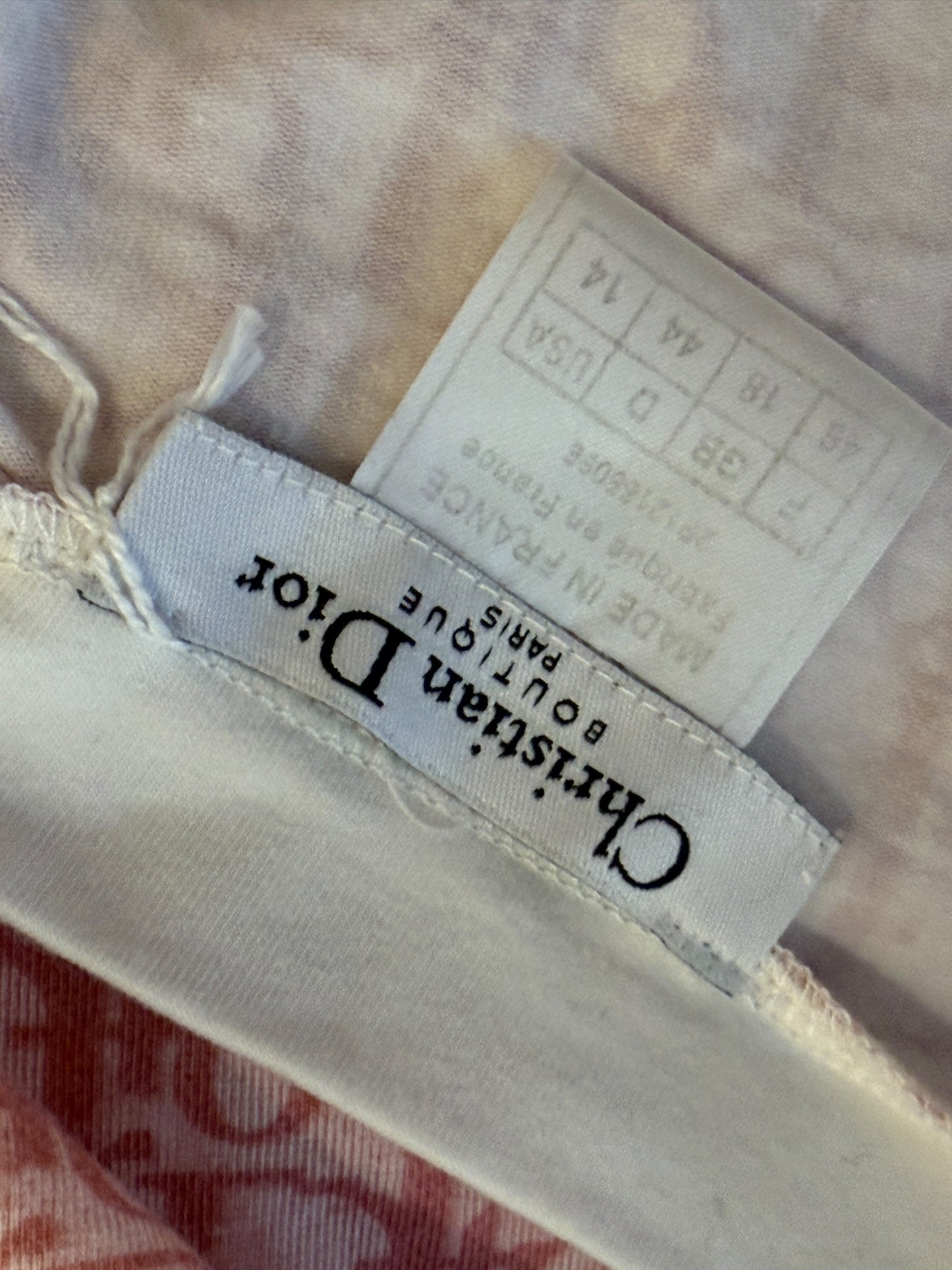 Christian Dior by John Galliano Diorissimo V-Neck Long Sleeve Shirt – Size FR 44