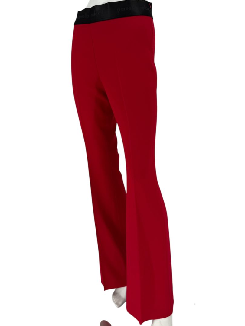 Pamella Roland Red Open Front Blazer & Trouser Set – Large