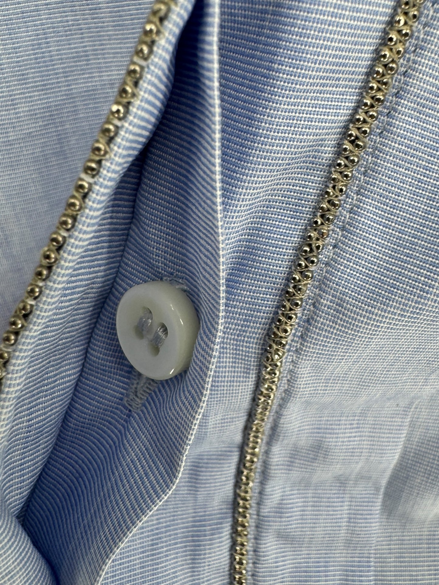 Brunello Cucinelli Light Blue Cotton Shirt – Size XL