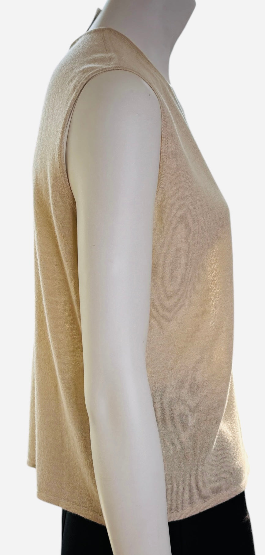 Chanel Beige Cotton-Cashmere Twin Set – Size FR 46 (US 12)