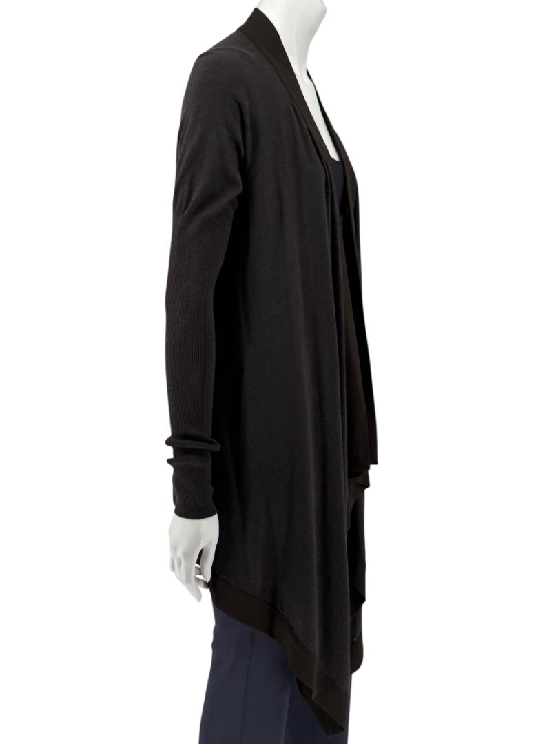 Givenchy Soft Black/Charcoal Drape Cardigan – Size S