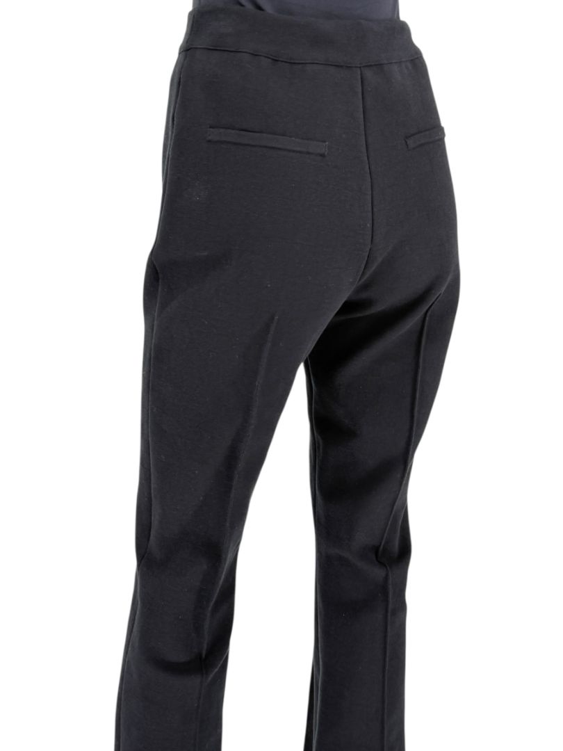 High Sport Black Cotton-Blend Kick Cropped Pants – Size L- NWT