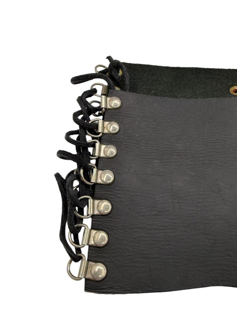 Unbranded Black Leather Corset-Style Belt – Great Preowned Condition