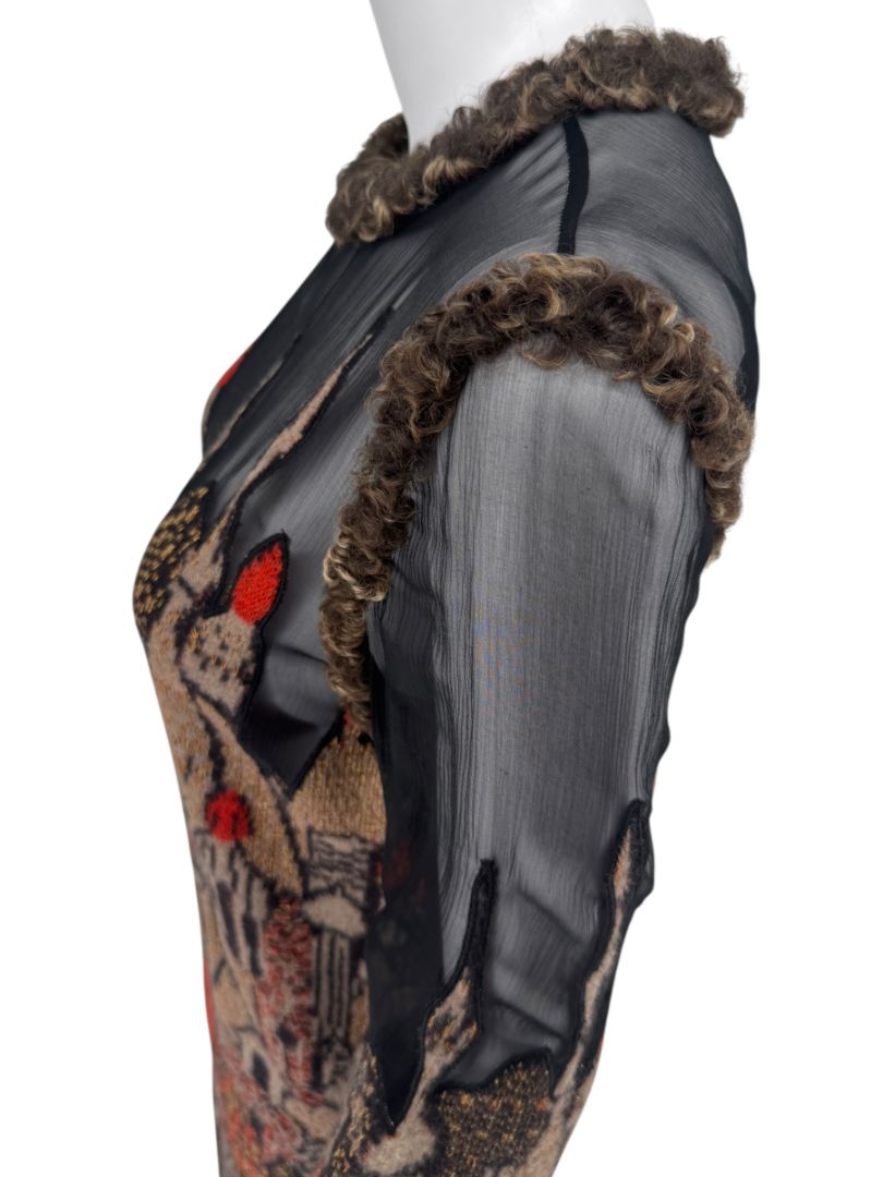 Chanel Paris–Moscow Wool-Blend Embroidered Mini Dress – Size 38 – Brand New With Tags