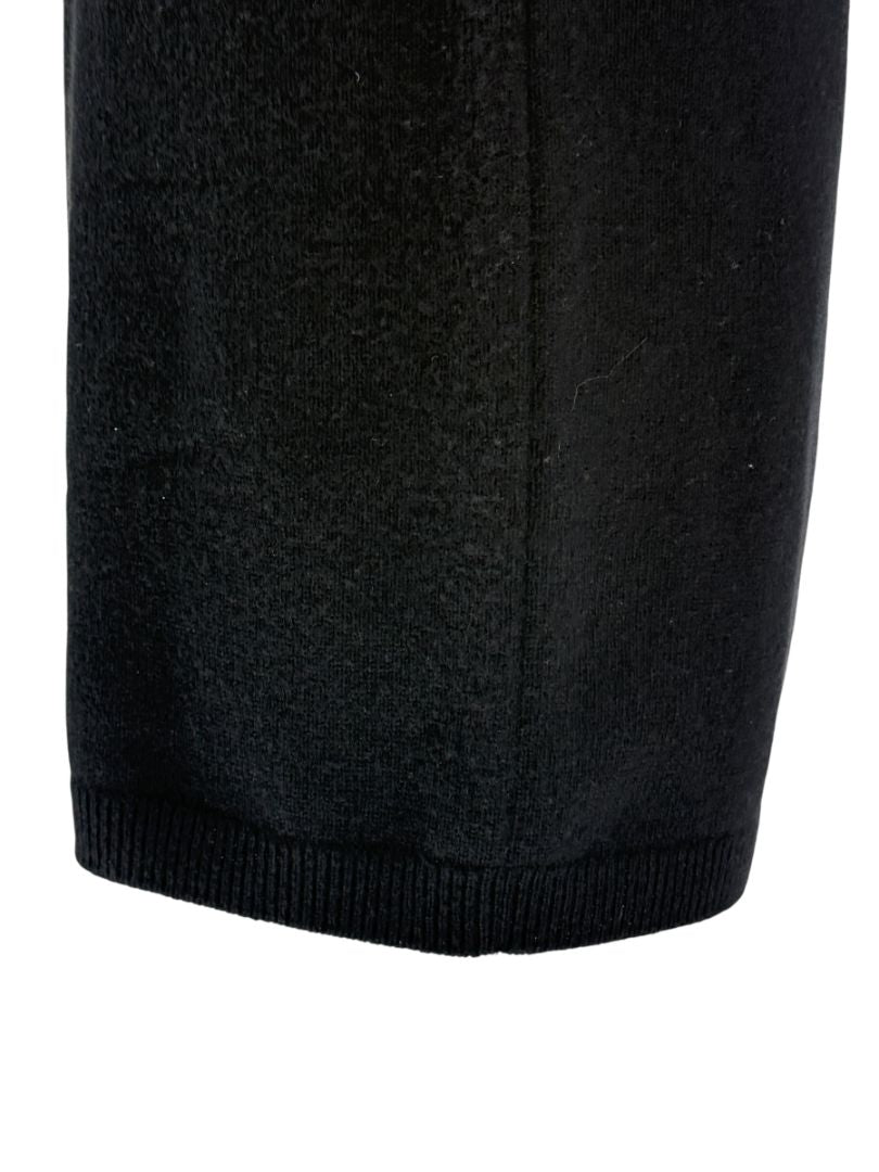 Louis Vuitton Black Cashmere Sweater Dress with Hardware Detail – Size L