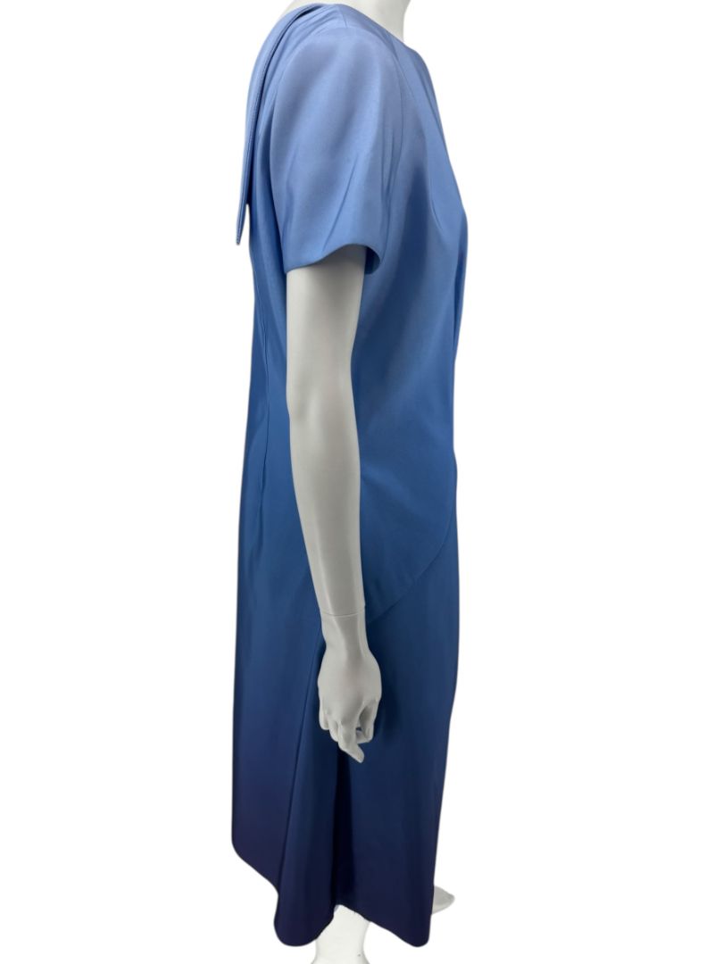 Pamella Roland Blue Ombré Cocktail Dress – Large