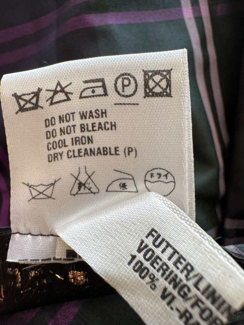 Escada Silk Plaid A-Line Skirt - Size 42