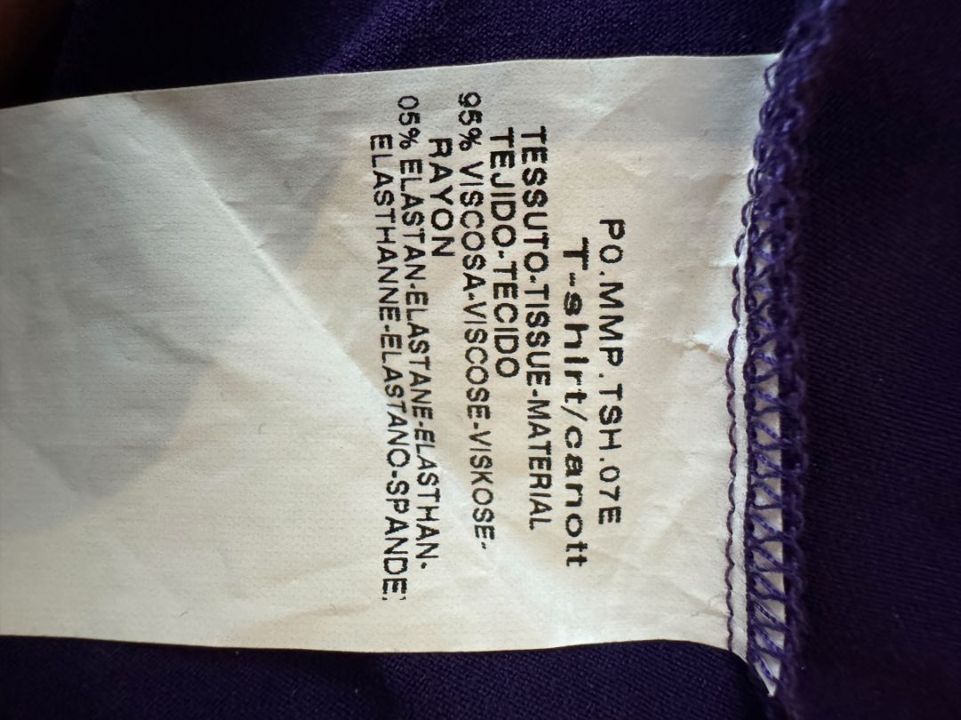 Max Mara Made in Italy Purple Mock Neck T-Shirt – Size L