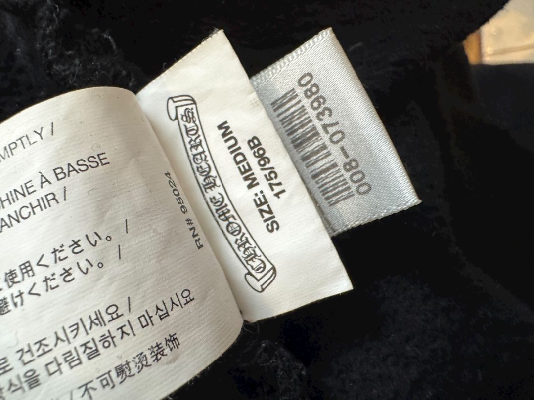 Chrome Hearts Black Zip Hoodie – Size M (Men's)