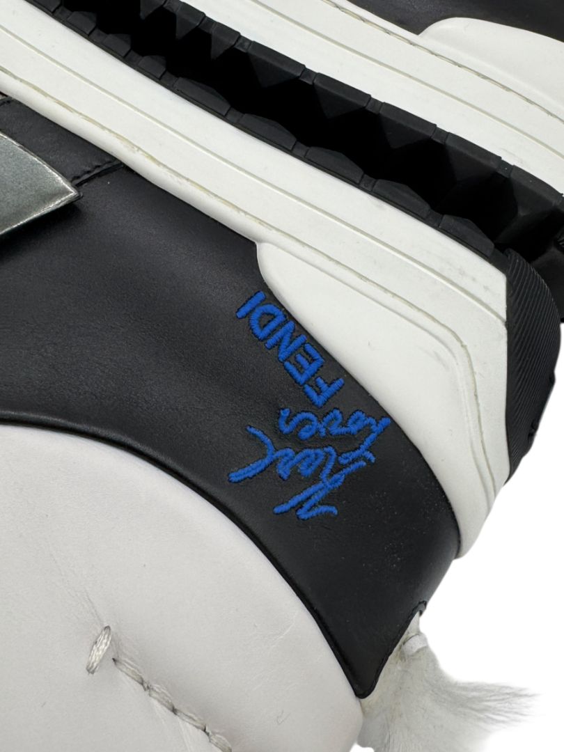 Fendi “Karl Loves Fendi” Studded High-Top Sneakers – Size 6 Mens