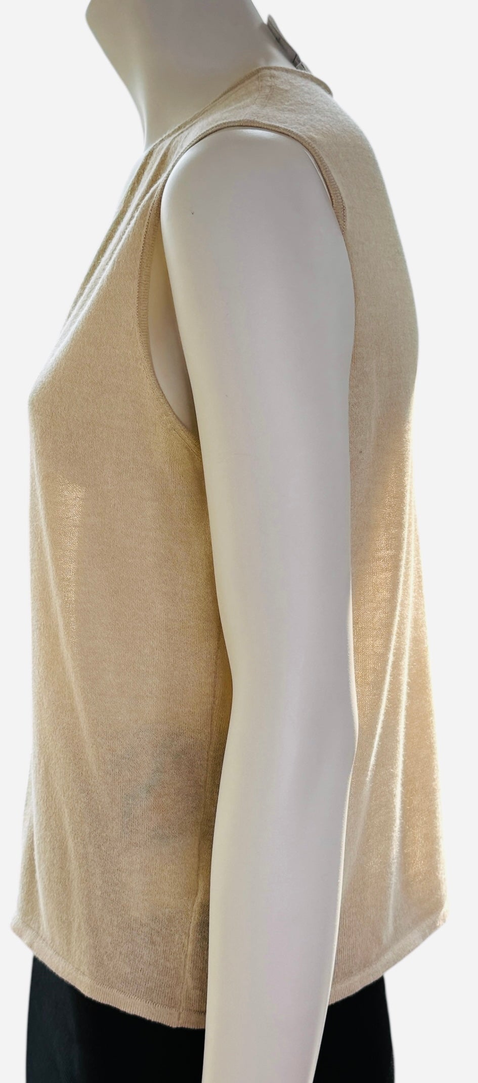 Chanel Beige Cotton-Cashmere Twin Set – Size FR 46 (US 12)