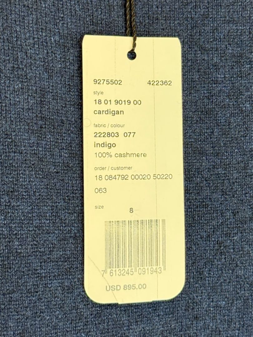 Akris Indigo Cashmere Twinset – Size 8