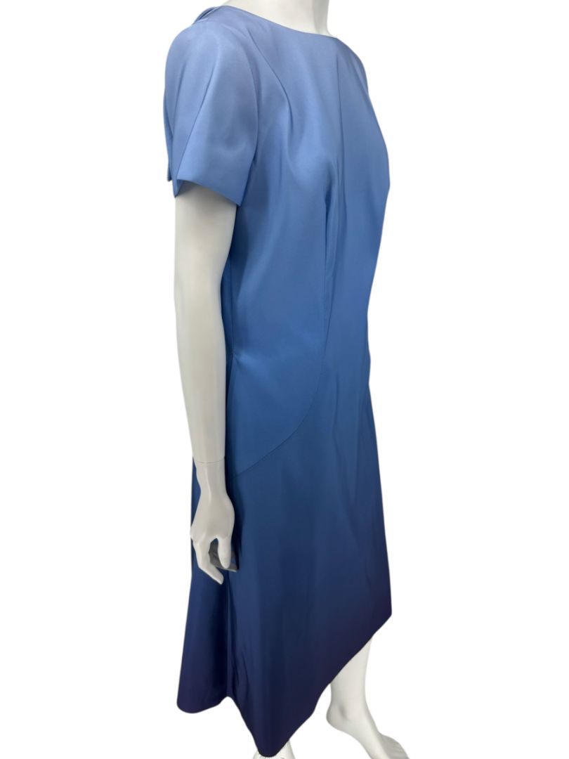 Pamella Roland Blue Ombré Cocktail Dress – Large