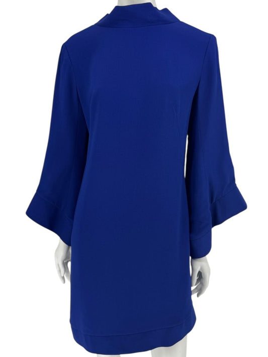 Pamella Roland Cobalt Blue Structured Shift Dress – Large