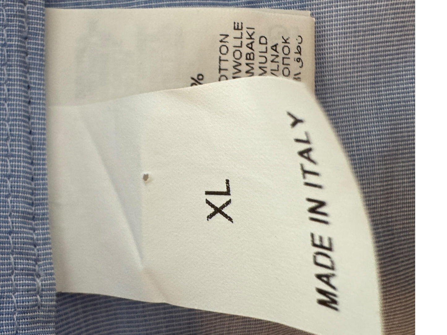 Brunello Cucinelli Light Blue Cotton Shirt – Size XL