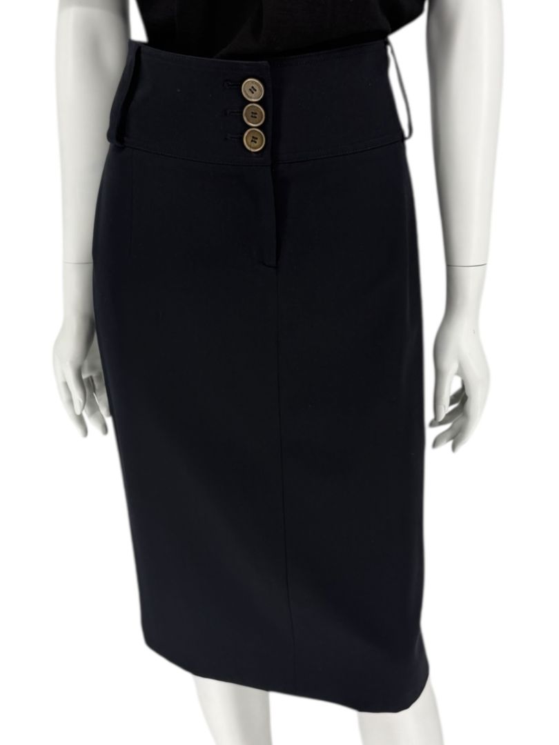 Burberry London Slim Fit Wool Blend Pencil Skirt - USA 12