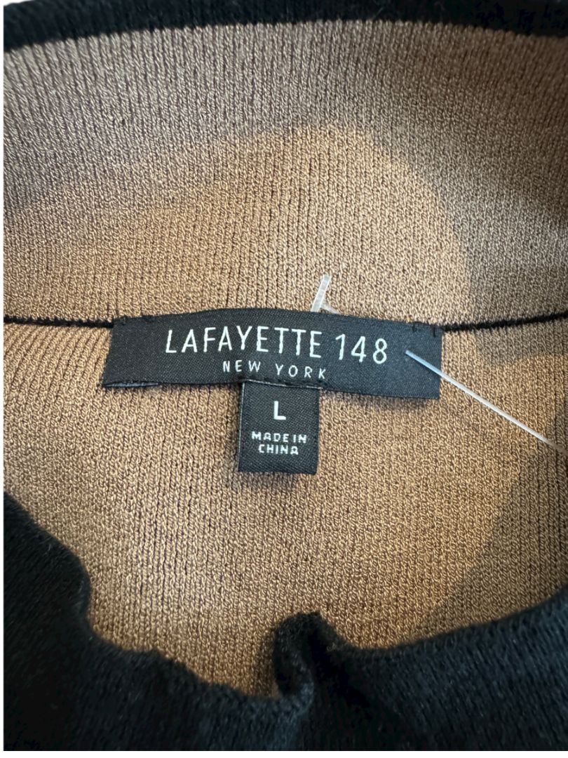 Lafayette 148 New York Women’s Black Sleeveless Knit Tunic - Medium