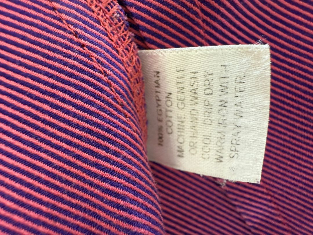 Craig Taylor Purple Egyptian Cotton Button-Front Blouse – Size XL