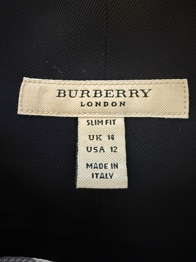 Burberry London Slim Fit Wool Blend Pencil Skirt - USA 12