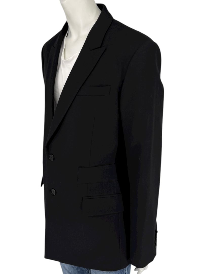 Givenchy Paris Men’s Black Wool Blazer – Size EU 52 - Made in Italy – New with Tags