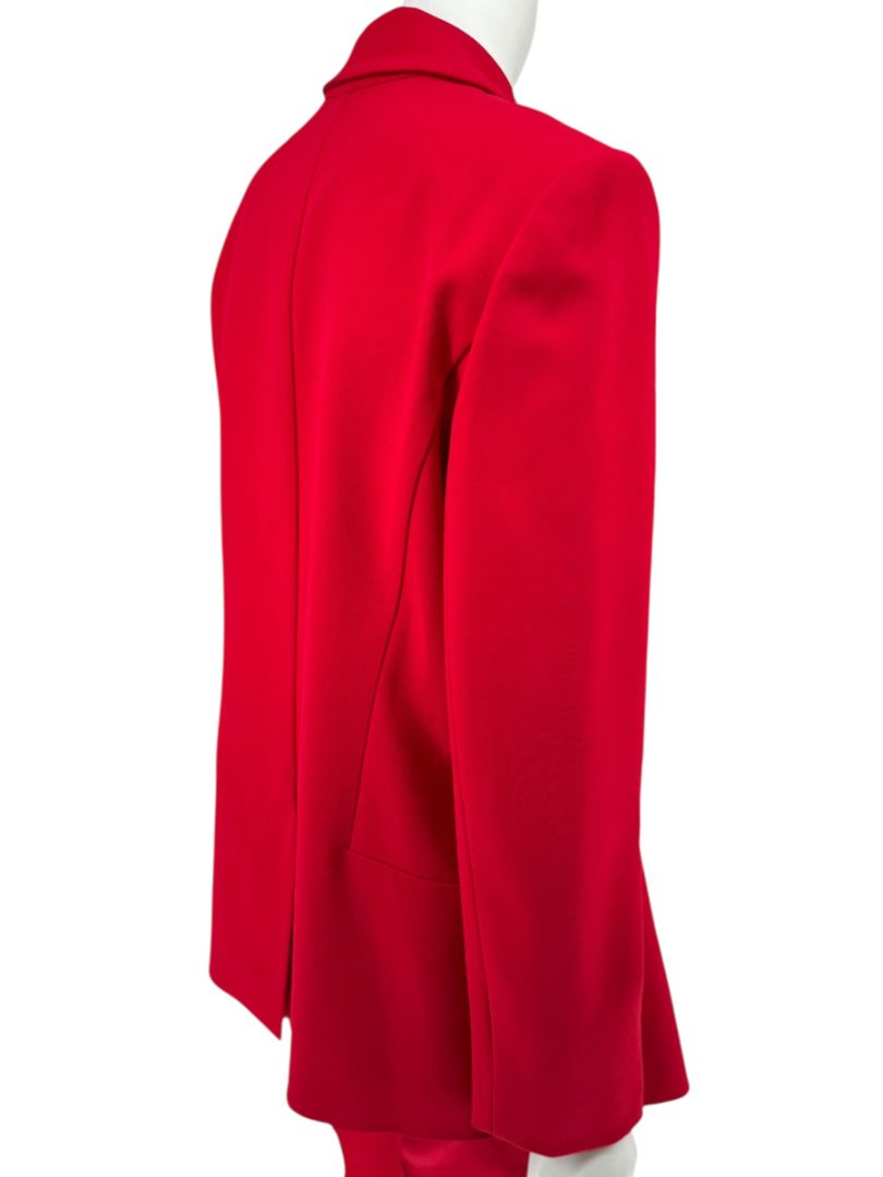 Pamella Roland Red Open Front Blazer & Trouser Set – Large
