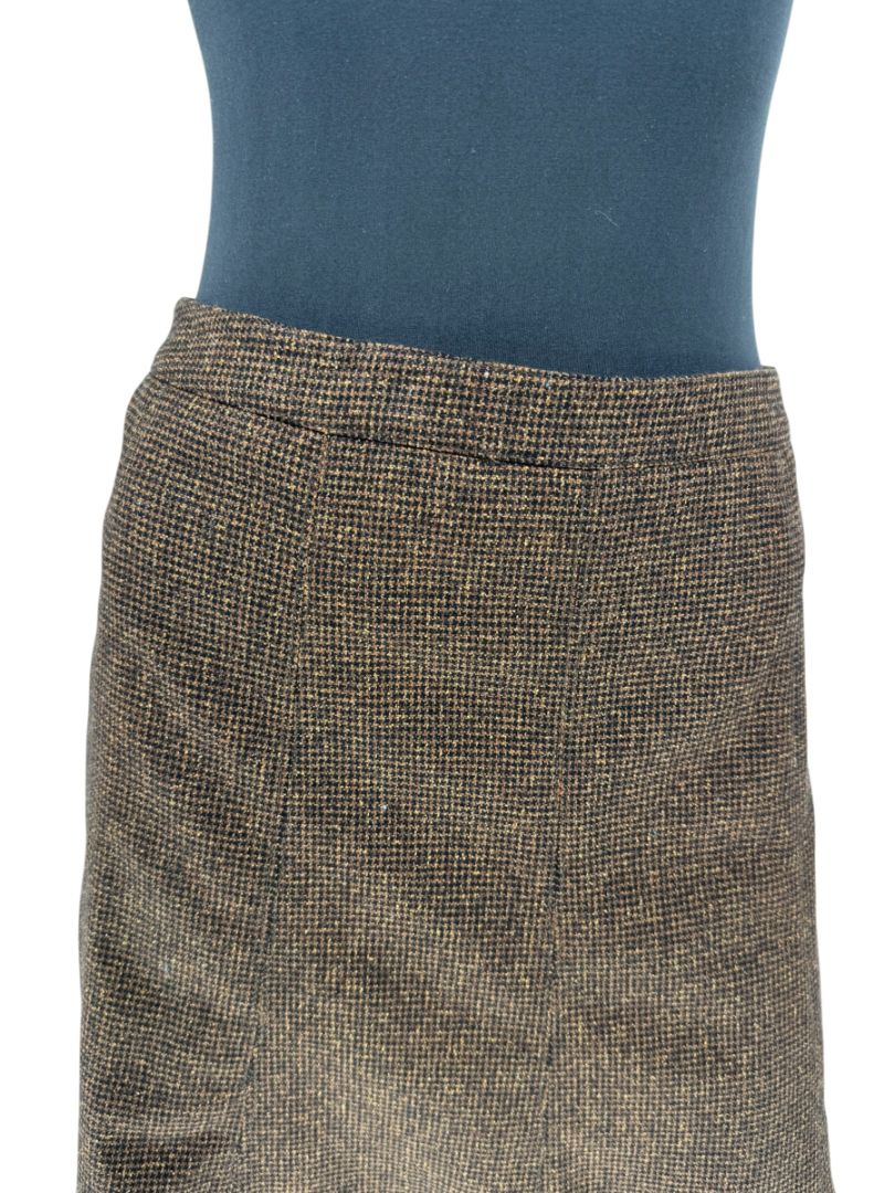 Etro Brown Wool Blend Flared Skirt – Size 46 (Approx. US 10/12)