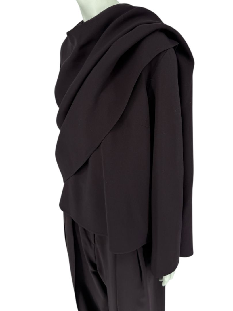 Ron Leal Aubergine Wool-Blend Two-Piece Set – Size 12