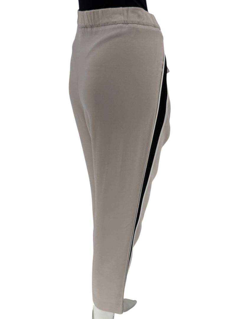 Fendi Taupe Cropped Trousers with Black Side Trim – Size IT 44 / US 8