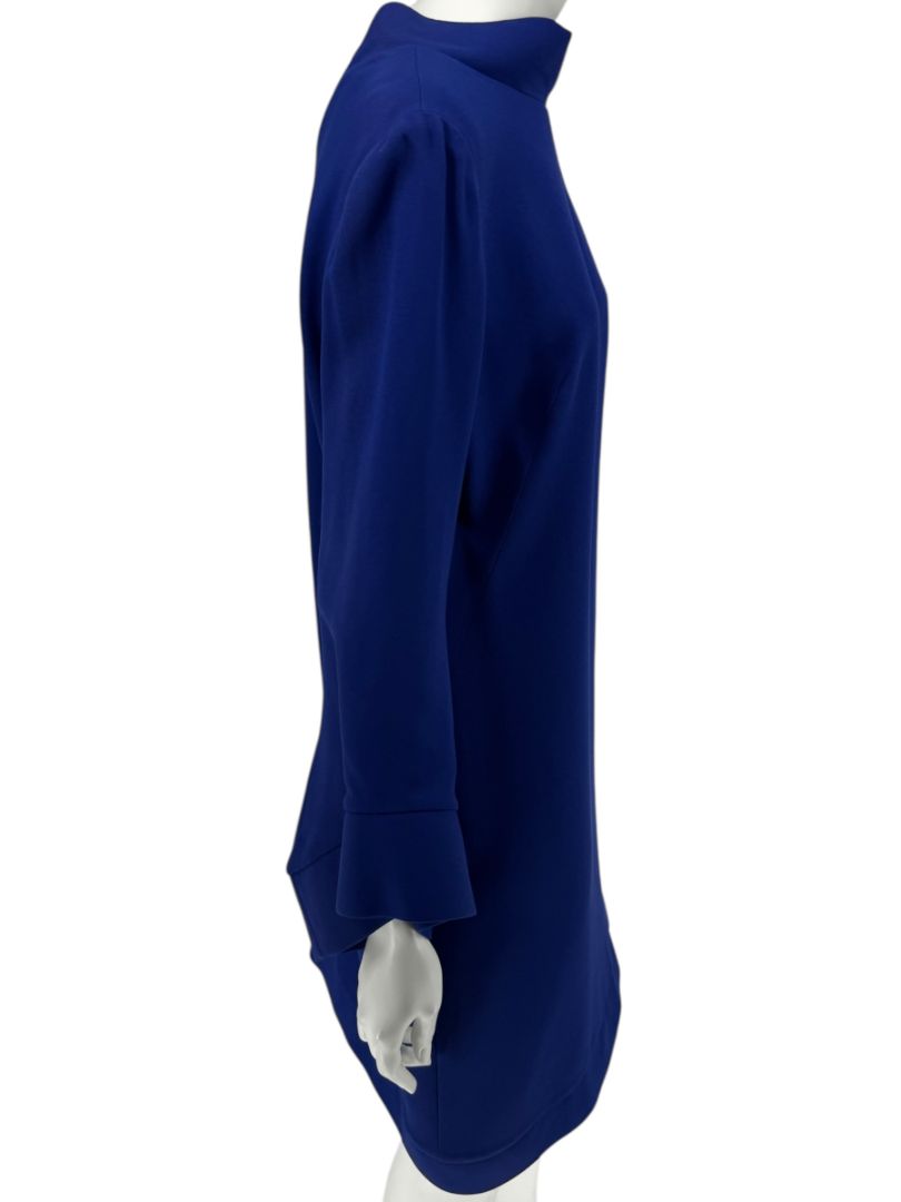 Pamella Roland Cobalt Blue Structured Shift Dress – Large