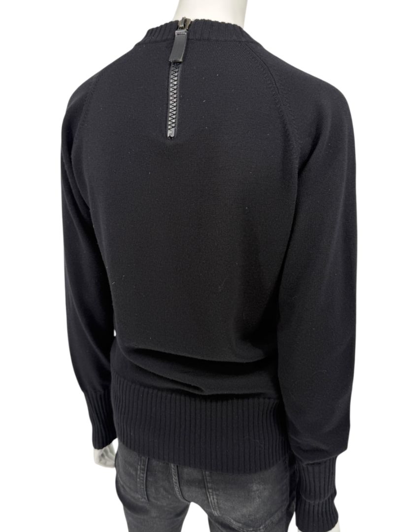 Burberry London Black Wool Logo Sweater – Size L