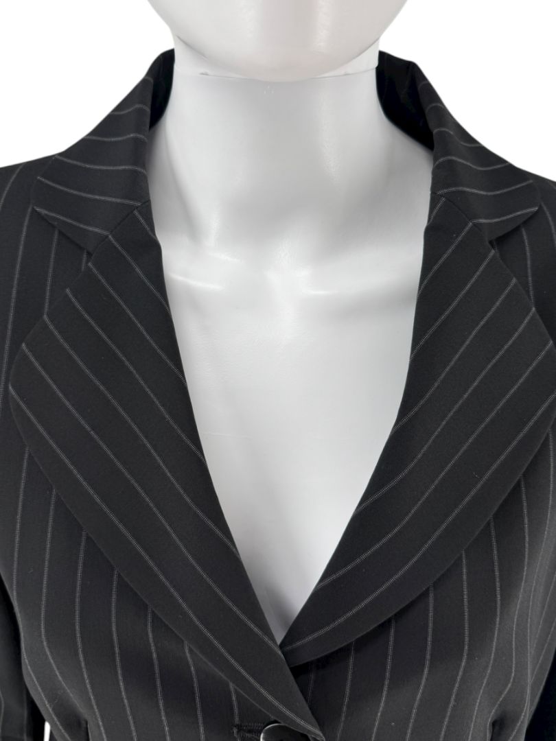 Armani Collezioni Charcoal Pinstripe 3-Piece Suit – Size 12