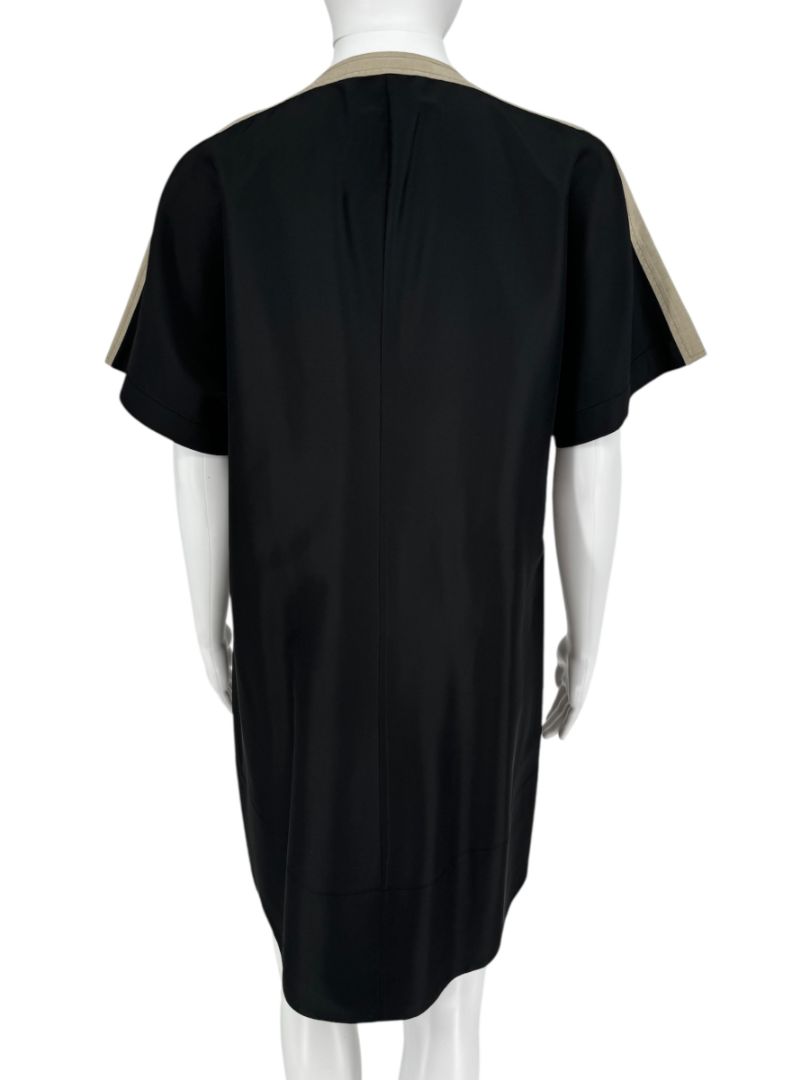 Balenciaga Paris Two-Tone Cinched Waist Shift Dress – Size 10