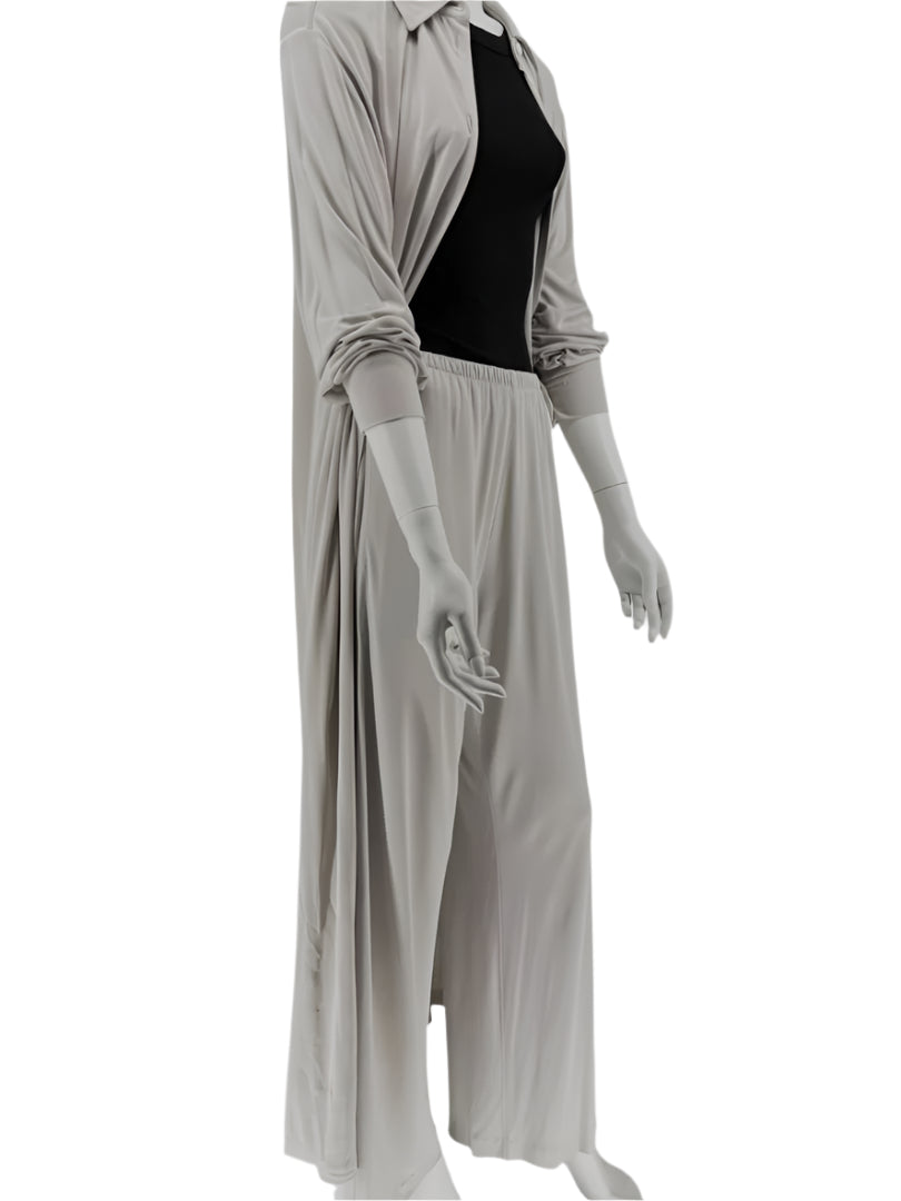 The Row Light Taupe Lounge Set – Size S/M (Top Small, Pants Medium)