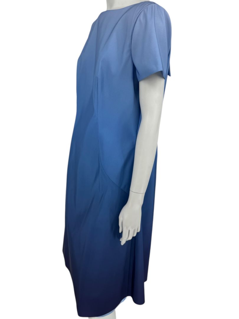 Pamella Roland Blue Ombré Cocktail Dress – Large
