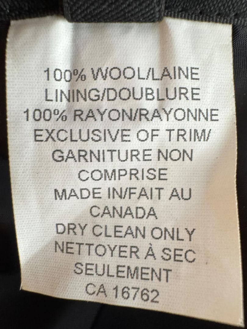 Lida Baday Black Wool Deep-V Mini Dress – Size 12