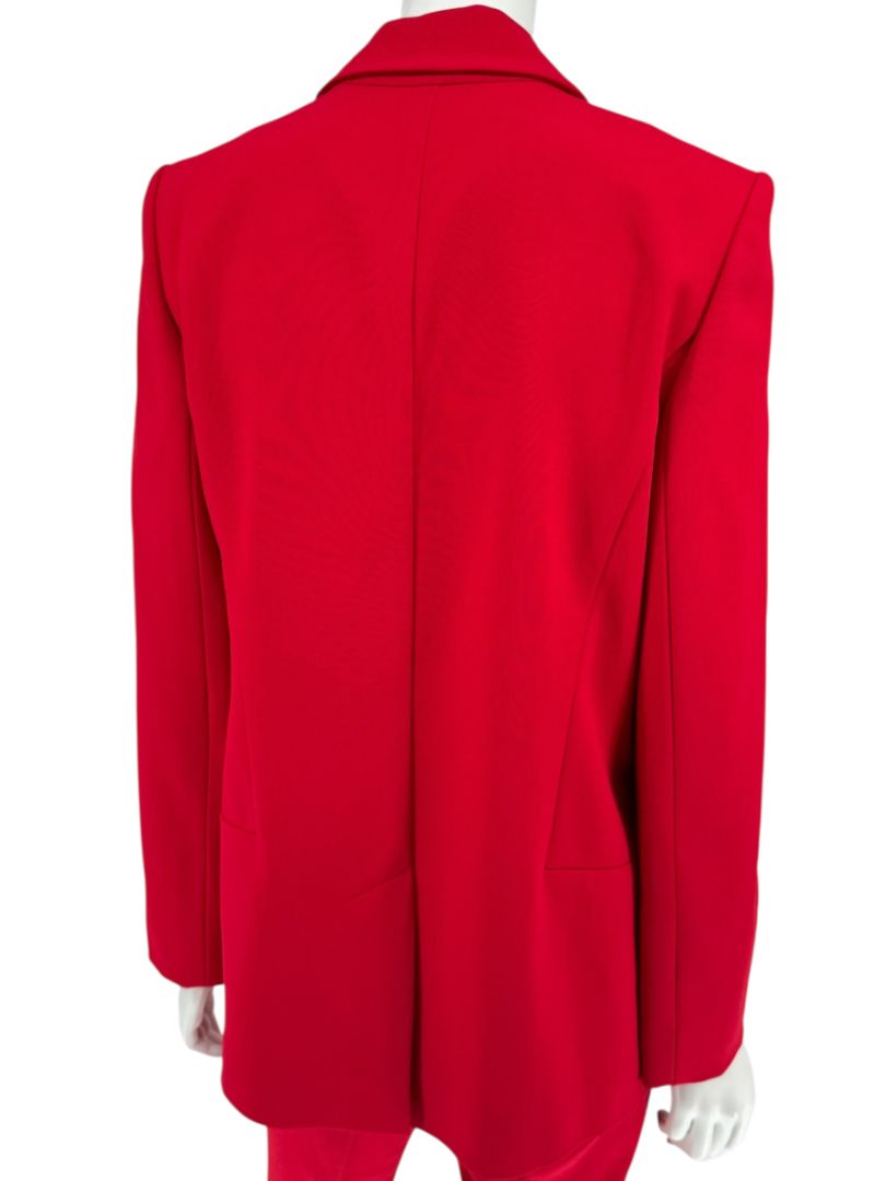 Pamella Roland Red Open Front Blazer & Trouser Set – Large