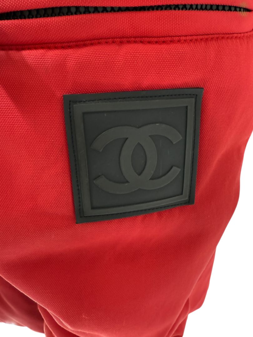 Chanel Red Hooded Puffer Technical Jacket – Size 42