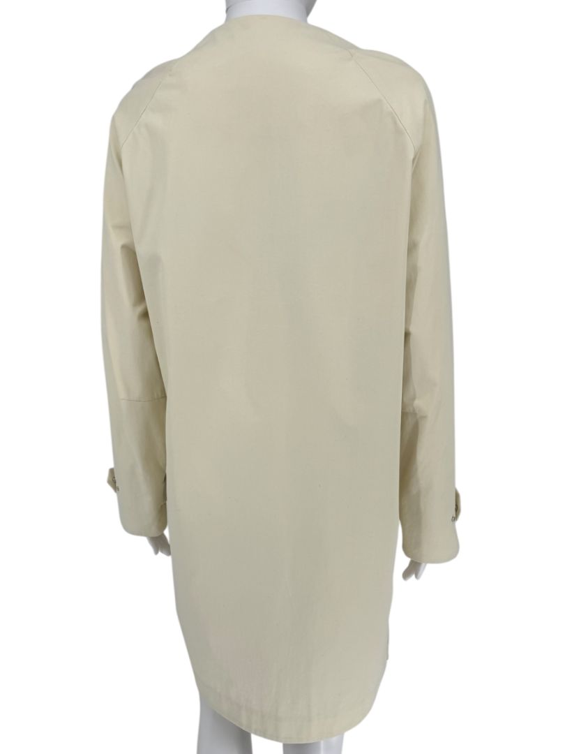 A-K-R-I-S- Cream Magnetic Closure Cotton Coat – Size 6