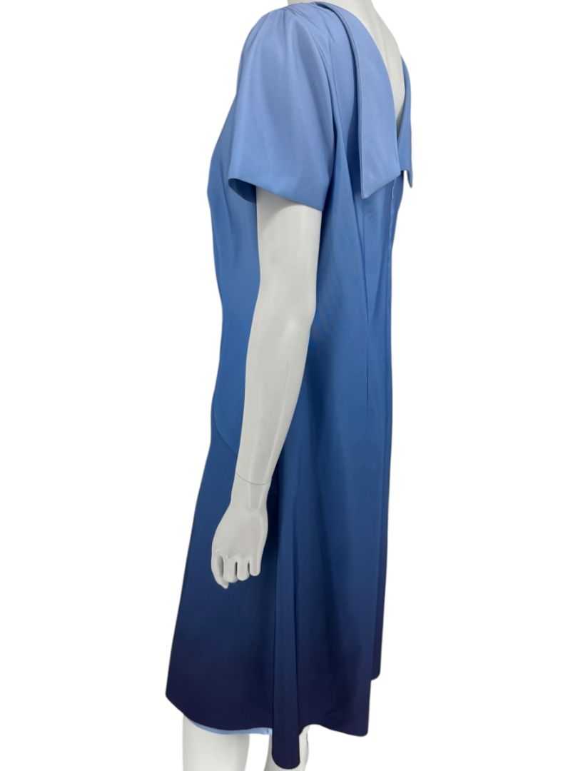 Pamella Roland Blue Ombré Cocktail Dress – Large