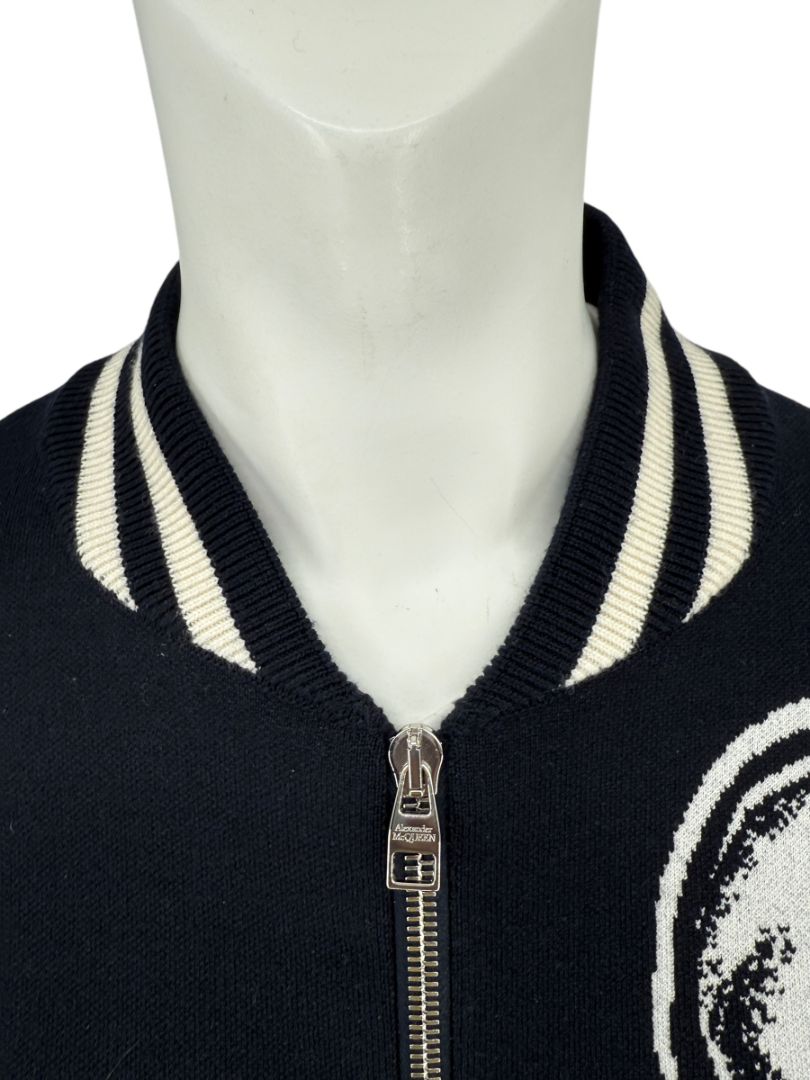 Alexander McQueen Wool Blend Skull Varsity Jacket – Size S (Men's)